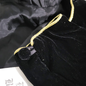 Vintage Brooks Brothers Black Velvet Dress Size 12