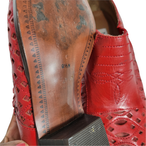Vintage Nine West Western Ankle Boot Shooties Size 9.5
