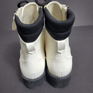 Dr Scholls Tayler White Combat Boots Size 8