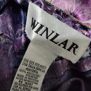 Vintage Winlar Satin Caftan Dress One Size