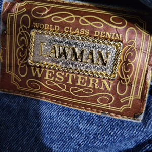 Vintage Lawman Jeans Western Cowgirl Bareback High Waist Straight Leg Size 30