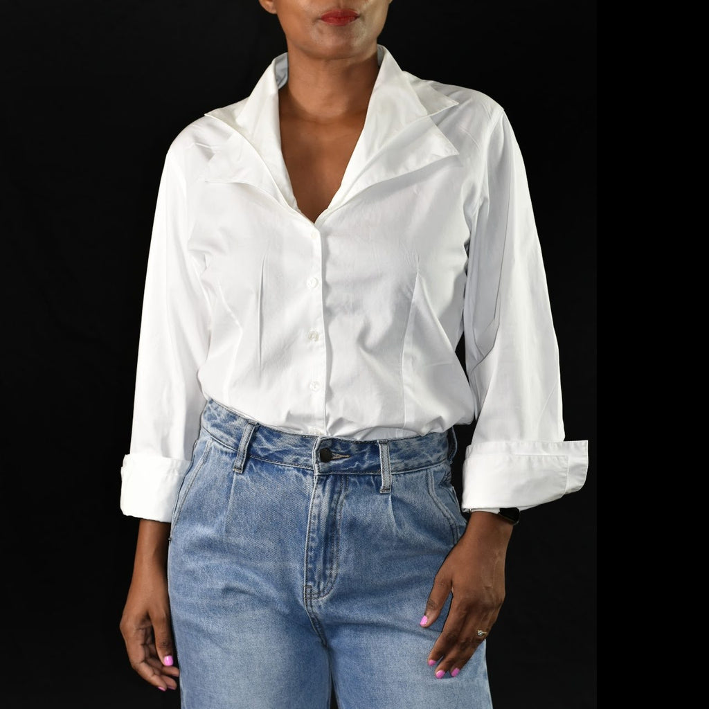 Anne Fontaine Keliste White Shirt Size 12