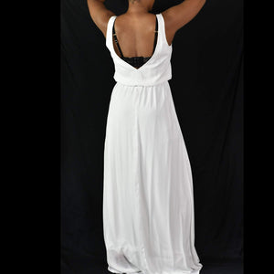Show Me Your Mumu Kendall Maxi Dress White Size Small