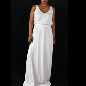 Show Me Your Mumu Kendall Maxi Dress White Size Small