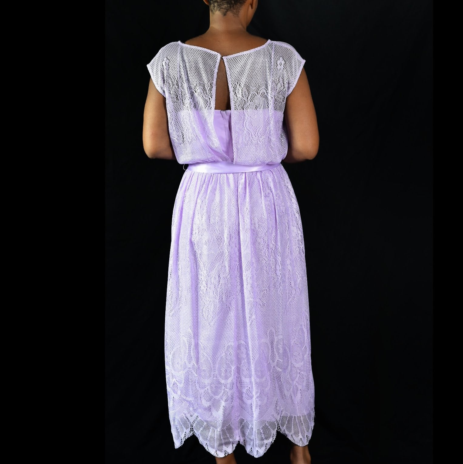 Vintage JC Penney Pastel Purple Dress Size Medium