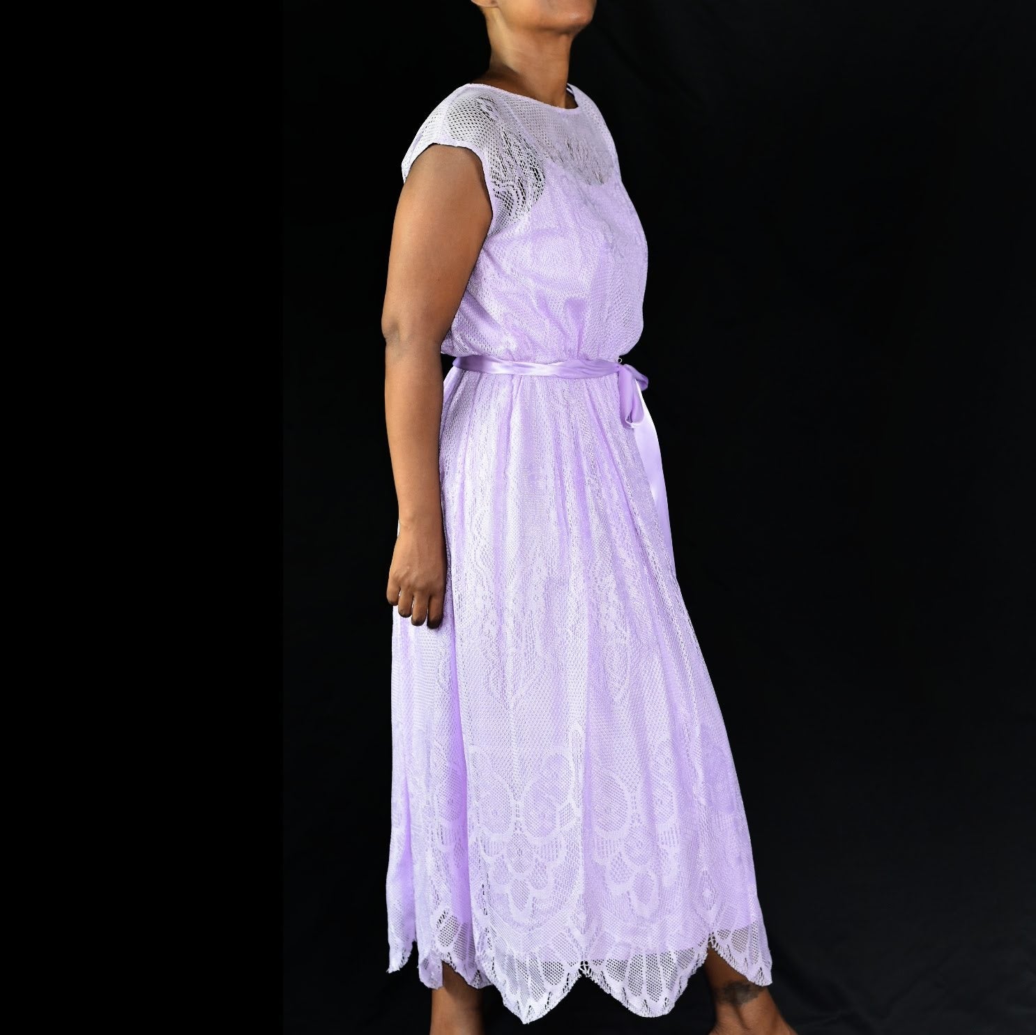 Vintage JC Penney Pastel Purple Dress Size Medium