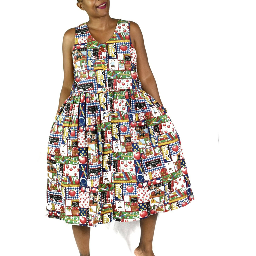 Vintage 90s School Teacher Jump Dress Size Medium