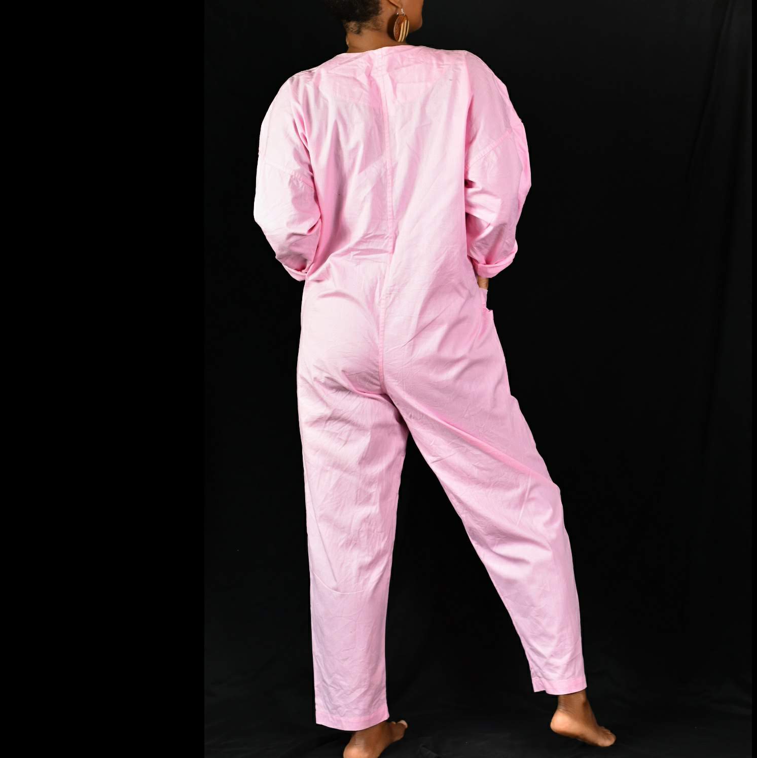 Vintage Katrienne Pink Jumpsuit Size Small