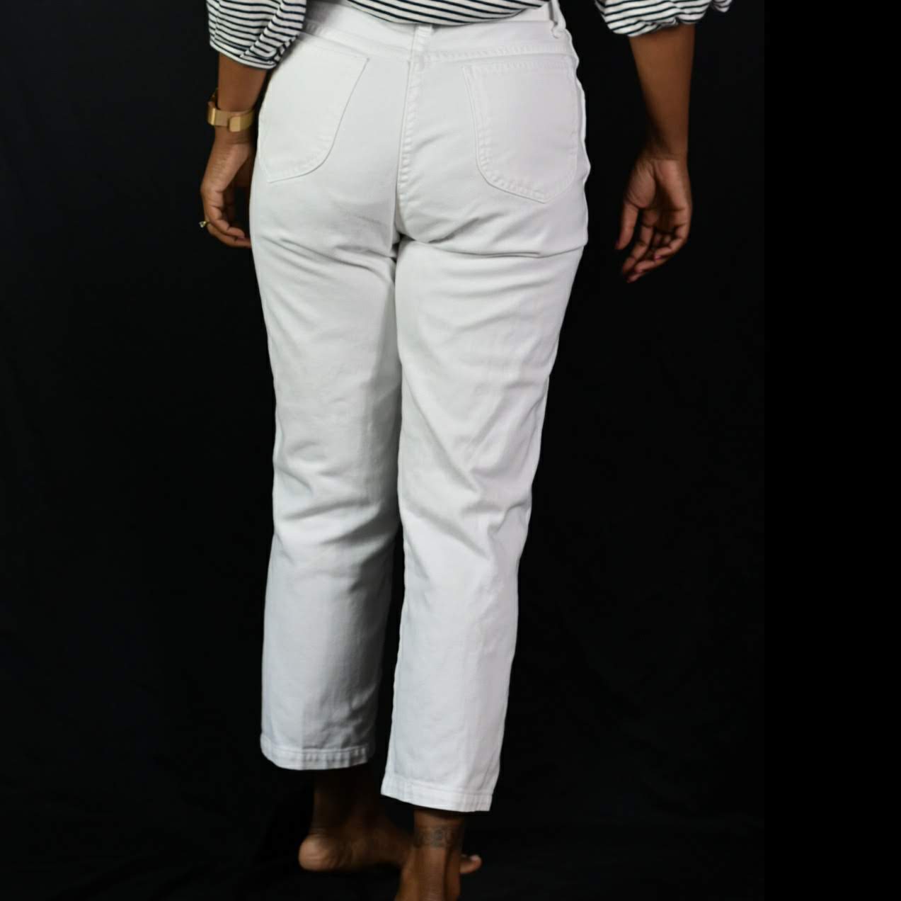 White Mom Jeans Vintage Size 27
