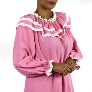 Vintage Miss Dira Fleece Nightgown Size Medium