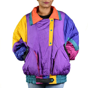 Vintage Equipt Winter Colorblock Ski Jacket Size XL