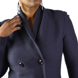 Armani Collezioni Double Breasted Wool Sweater Size 8