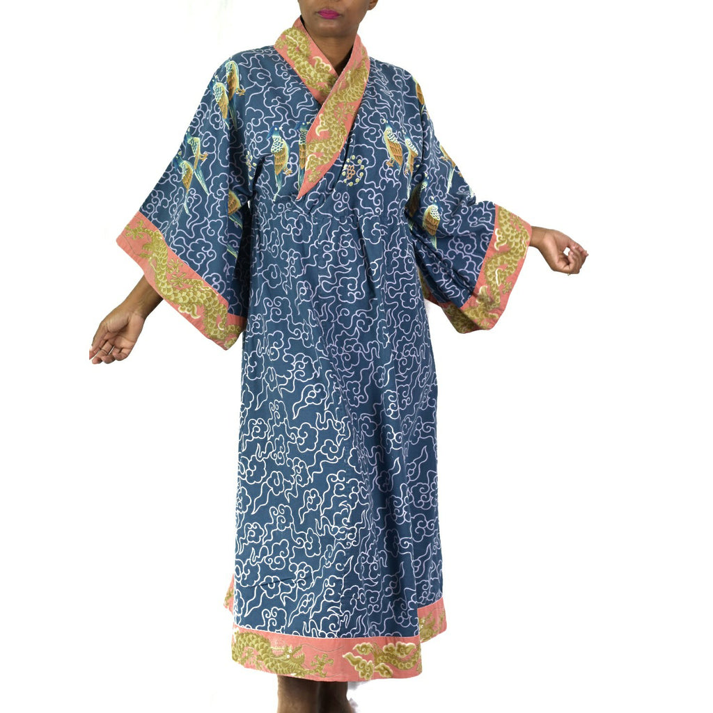 Vintage J Peterman Kimono Robe Size XS