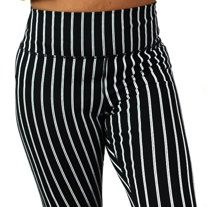 Spiritual Gangster Pinstripe Leggings Size Large