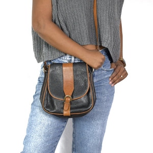 Vintage First Class Leather Crossbody Bag