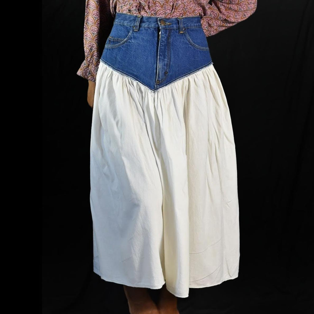 Vintage Yoked Midi Skirt Size Medium