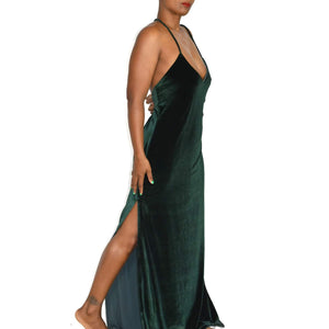 NBD In the Deep Green Velvet Dress Size XL