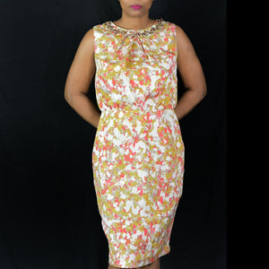Boden Limited Edition Retro Floral Dress Size 8