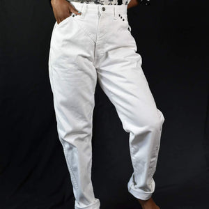 Vintage Ozark Mountain White Jeans Size 28