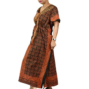 J Gee Batik Caftan Dress One Size