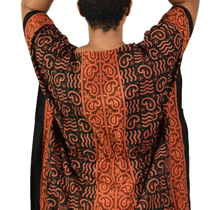 J Gee Batik Caftan Dress One Size