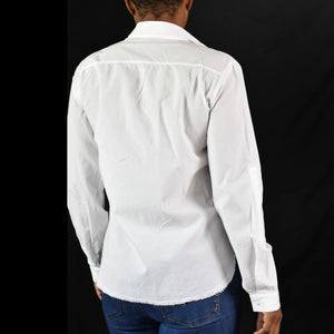 Stateside White Button Down Shirt Size Small
