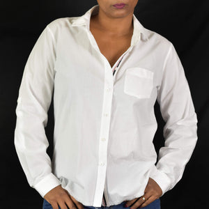 Stateside White Button Down Shirt Size Small