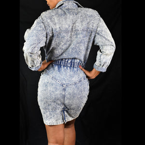 Vintage Coloursport Acid Wash Jean Dress