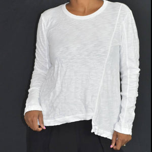 Wilt Slouchy Slant Long Sleeve Top Size XS