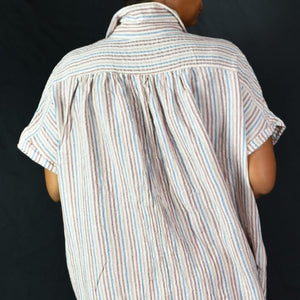 Easel Striped Shirtdress Size Medium