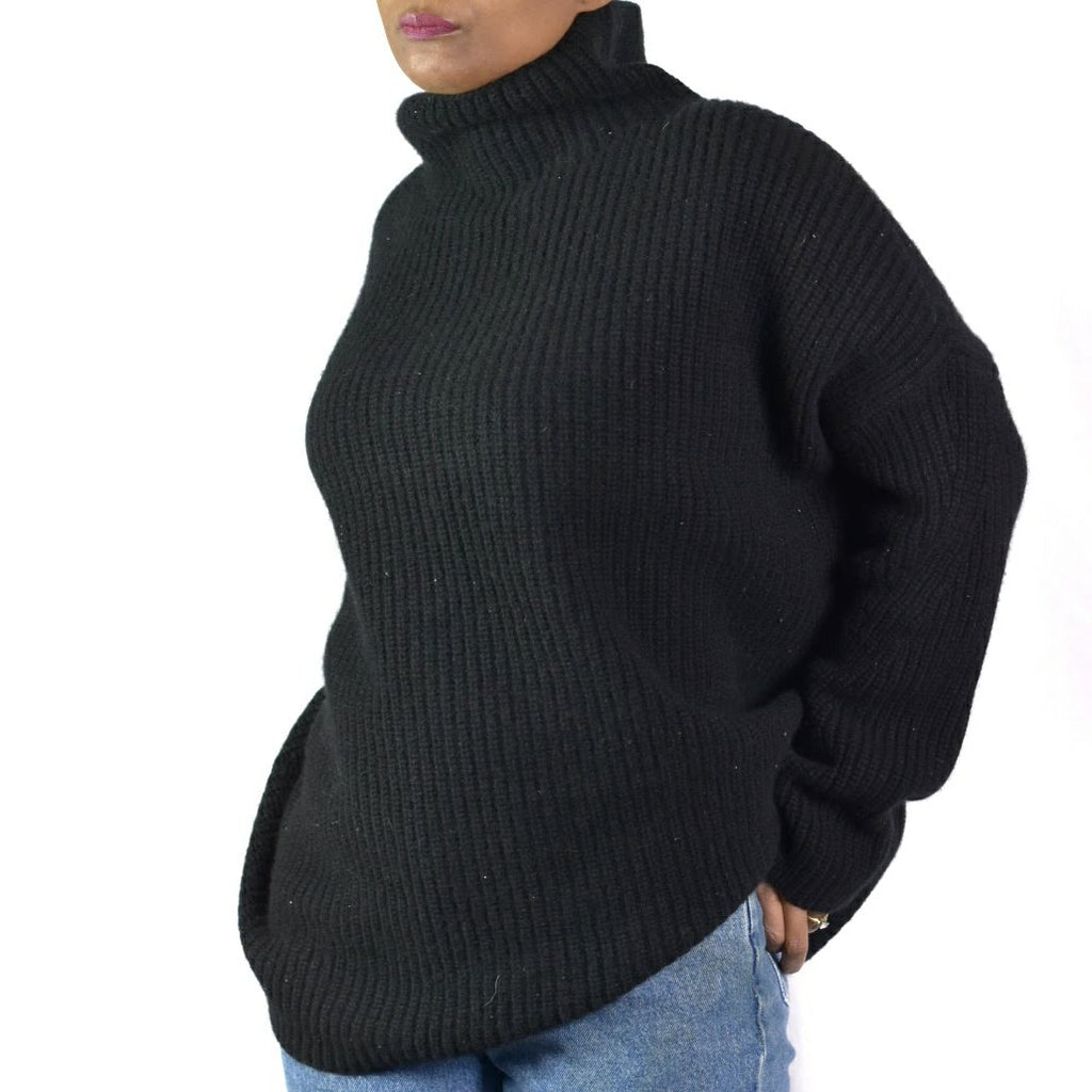 Naadam Black Chunky Sweater Size XL