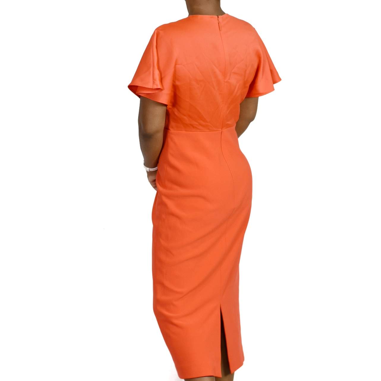 Ted Baker Ellame Twist Front Dress Size Medium