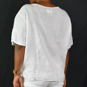 Flax White Top Size Large