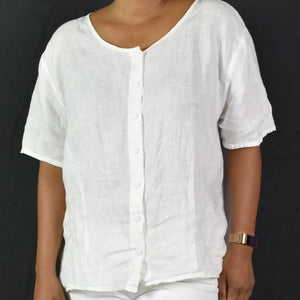 Flax White Top Size Large