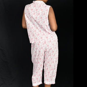 Vintage Laura Ashley Pajama Set CoOrd Size Medium