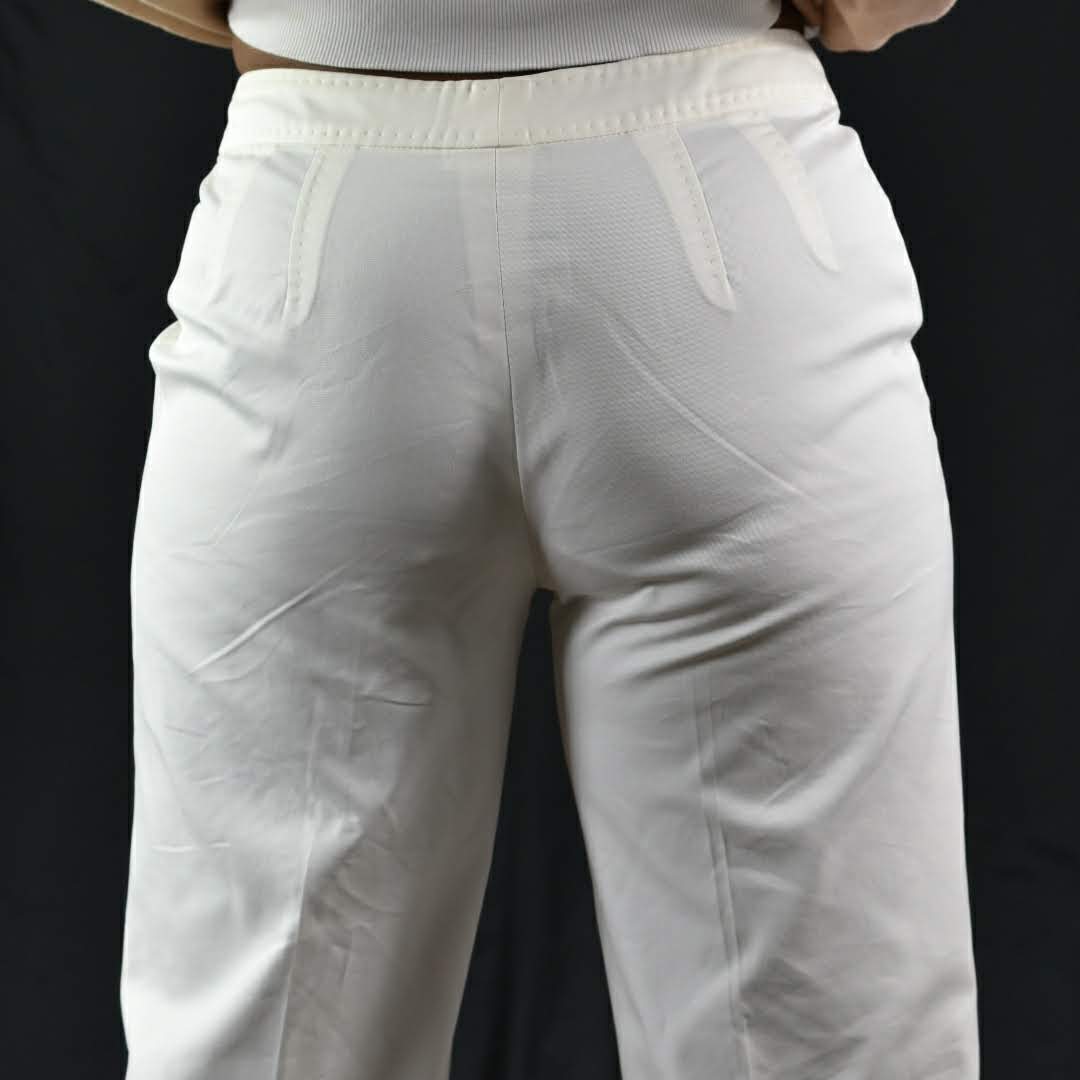 Escada White Pants Size 4