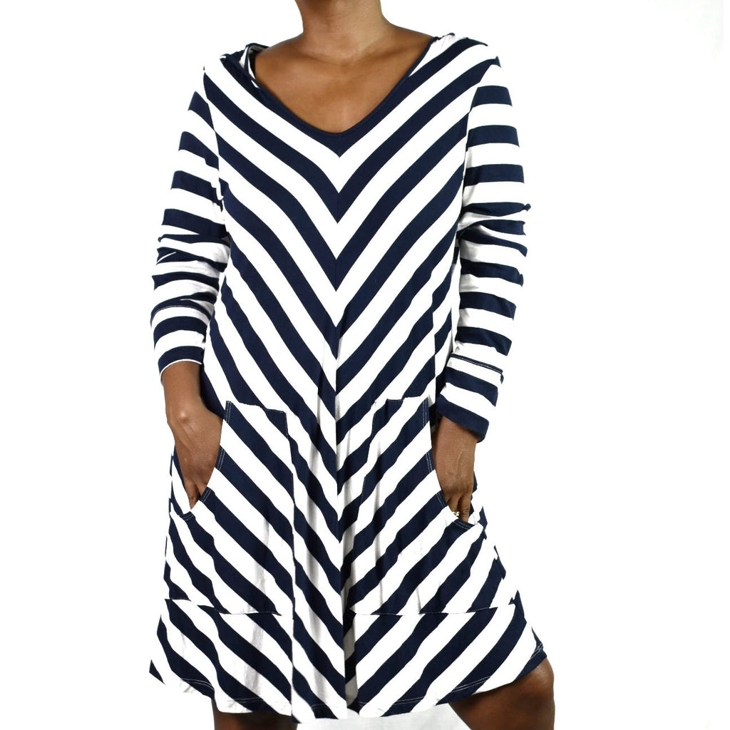 Comfy USA Jersey hooded Dress Size Large