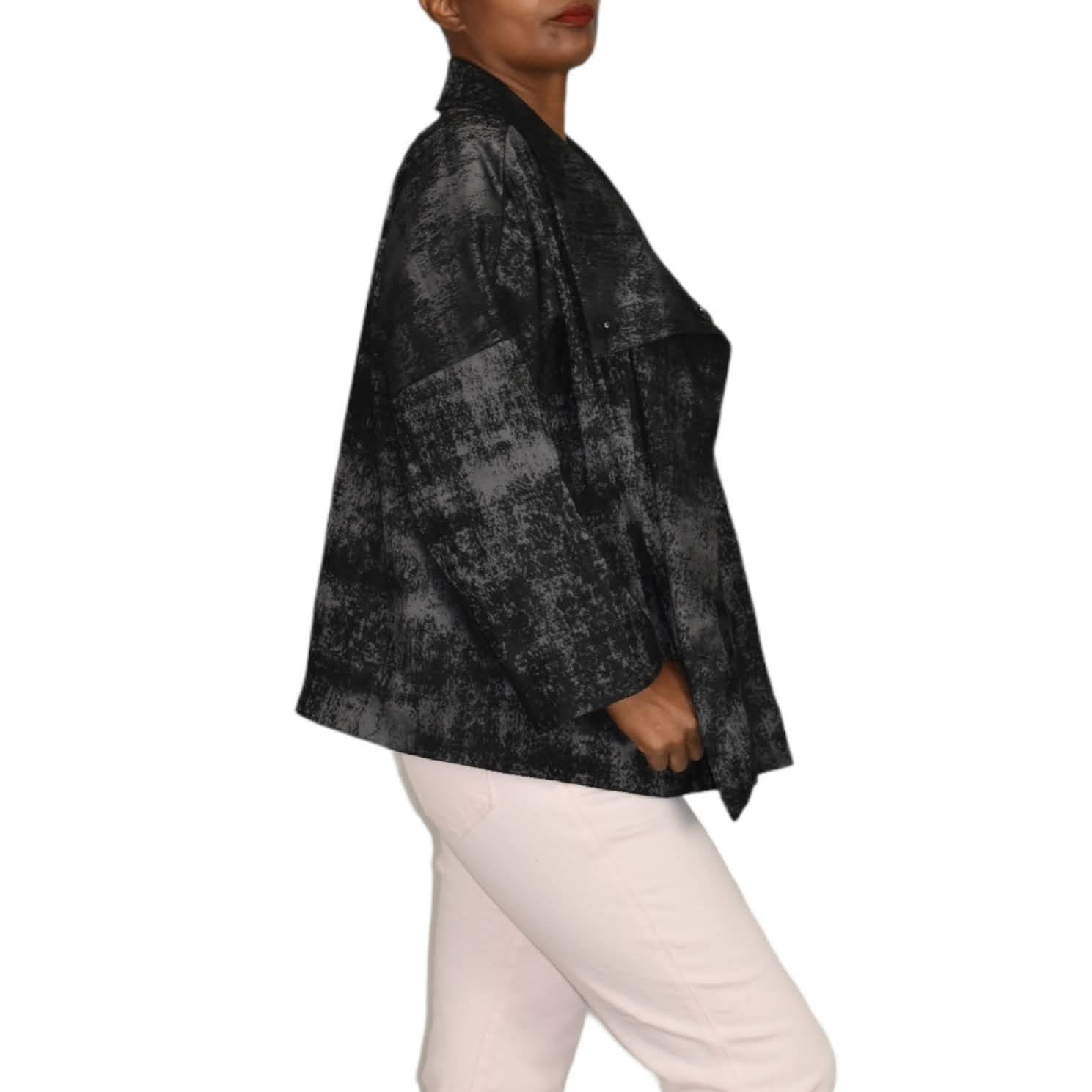 Eileen Fisher Grandeur Jacquard Jacket Size Large