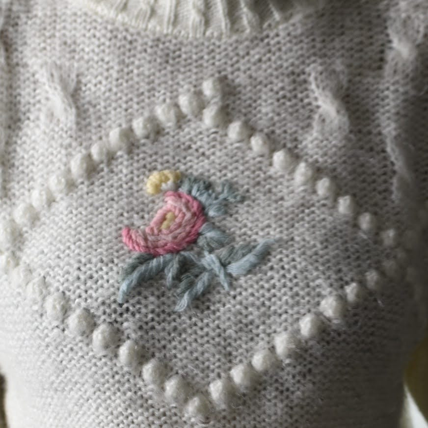 Vintage Sugar Co LTD Hand Knit Sweater Size Medium