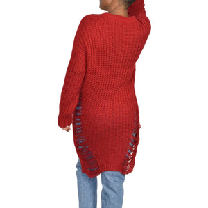 JuJu Be Shredded Pullover Sweater Size Medium