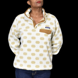 Patagonia Synchilla Snap T Pullover Polka Dots Size Medium