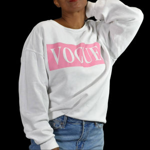 Jerzeez Vogue Logo Sweatshirt Size Large
