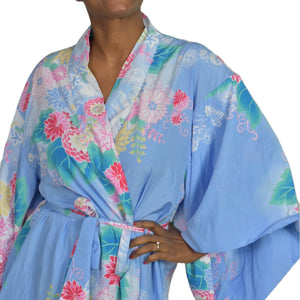 Natori Floral Kimono Robe Size Large