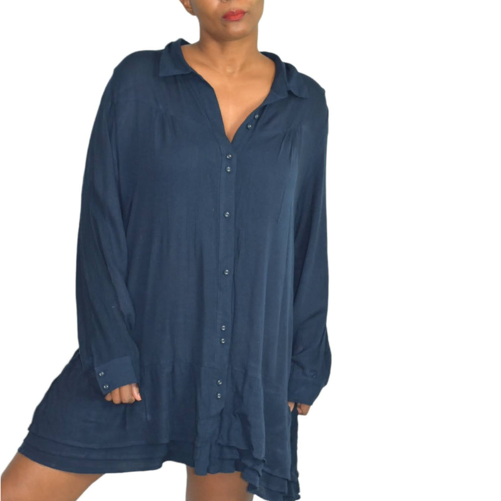 Soft Surrounding Tunic Shirt With Pockets Size 1X