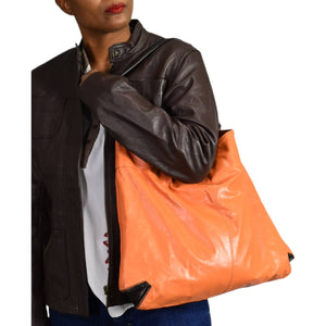 Latico Orange Leather Shoulder Bag