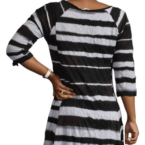 Lauren Vidal Striped Tunic Dress Size Medium