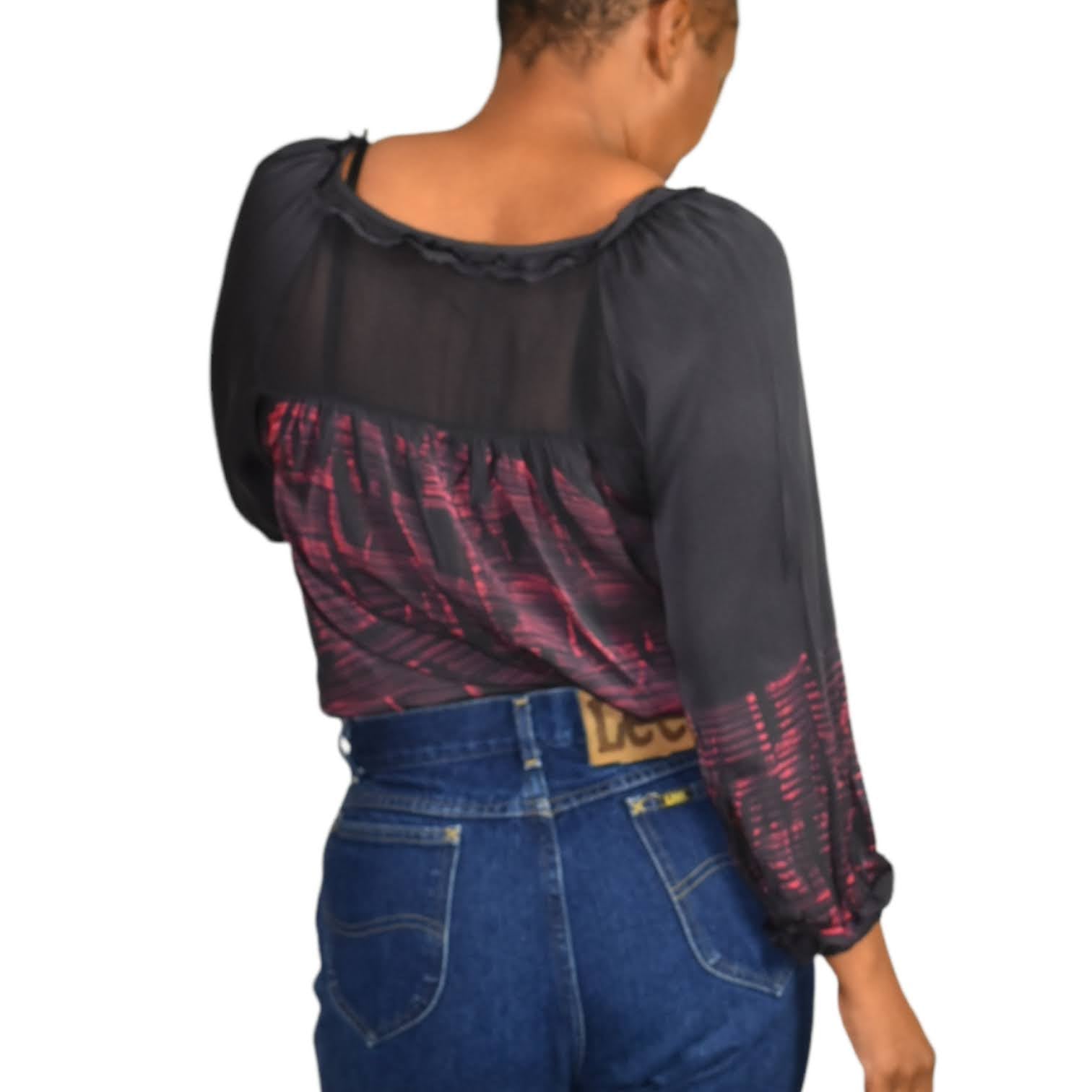 Gypsy 05 Silk Print Tunic Blouse Size XS