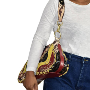 Hot in Hollywood Multicolor Leather Shoulder Bag