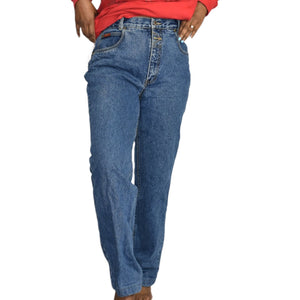 Vintage Lawman Jeans Western Cowgirl Bareback High Waist Straight Leg Size 30