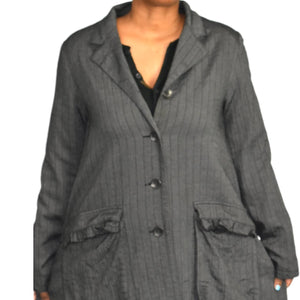 Cannisse Lagenlook Trapeze Coat Size Medium